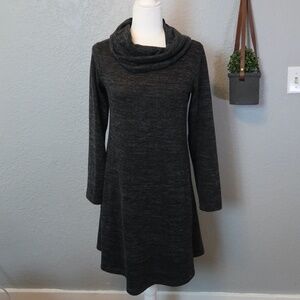 GNW DARK GRAY TURTLE NECK LONG SLEEVE DRESS SIZE S